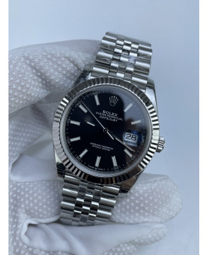 (준비완료/특급배송)NO.2981/VS공장 롤렉스 데이저스트 41미리 블랙 바인덱스 쥬빌레 플루티드