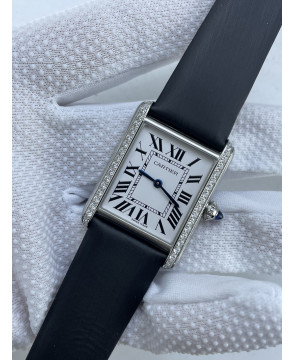 (준비완료/특급배송)NO.3719/AF공장 까르띠에 탱크머스트 25.5미리 라지사이즈 다이아베젤